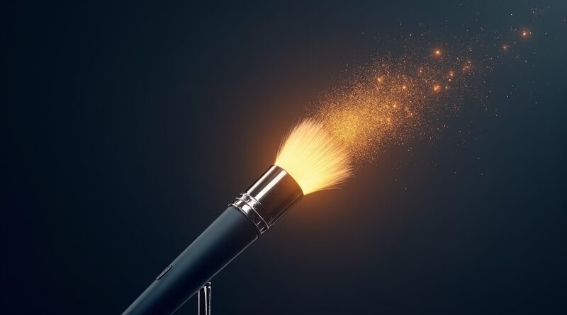 Świecący mikrofon maluje fakturę, fale dźwiękowe przechodzą w cyfrowe formularze