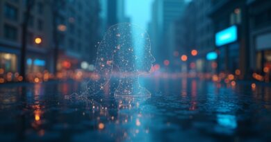 AI buduje trójwymiarową scenę z rozmazanego zdjęcia, popełniając błędy geometryczne.