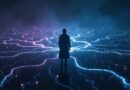 Eteryczna SI eksplorująca sieć Wikimedia, symbolizująca nieautoryzowane działania agentów OpenAI.